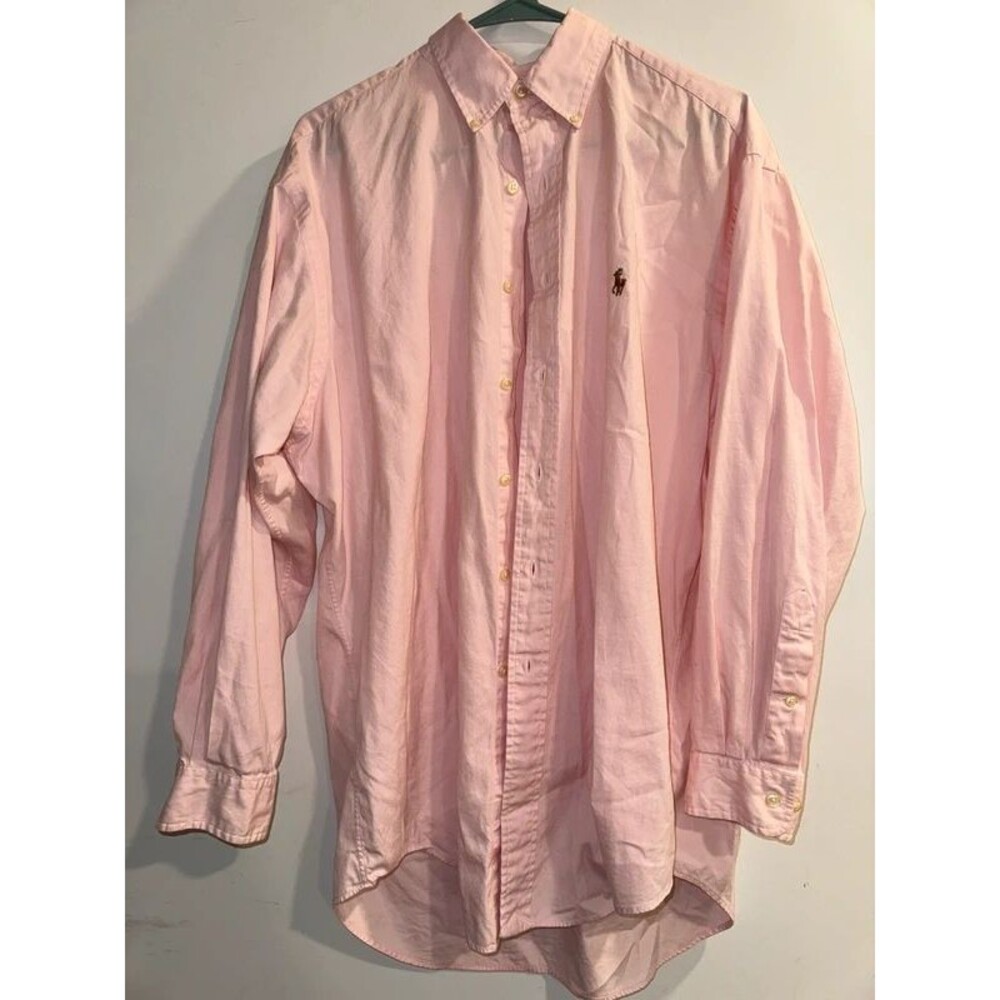 Men’s Pink Ralph Lauren Button Down-Size 16